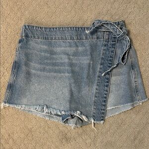 Free People Denim Wrap Women Shorts